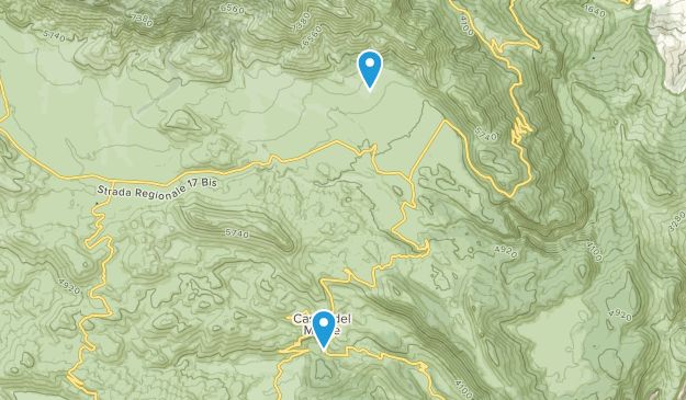 Castel del Monte, Abruzzo Map