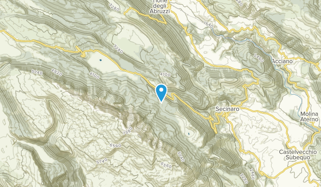Secinaro, Abruzzo Map