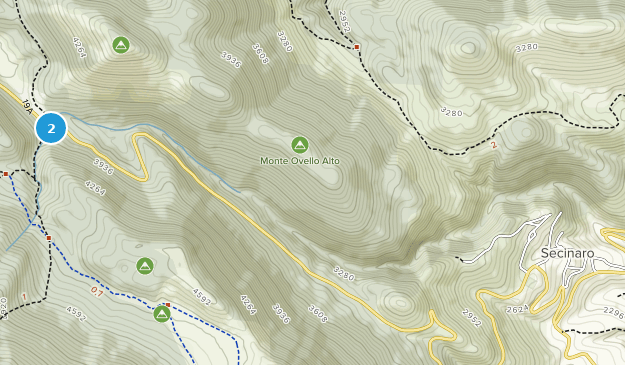 Secinaro, Abruzzo Map