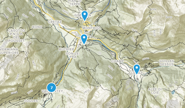 Cogne, Vallée d'Aoste Map