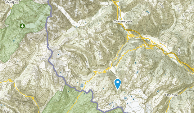 Courmayeur, Aosta Valley Map