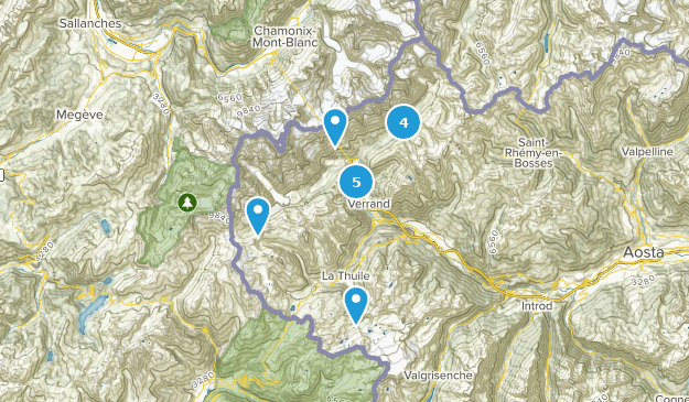 Courmayeur, Valle de Aosta Map