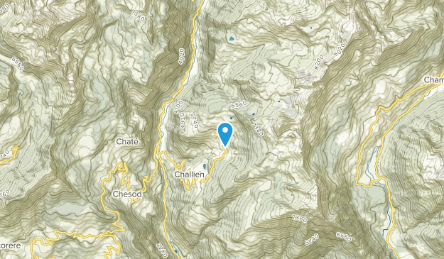 La Magdeleine, Aostatal Map