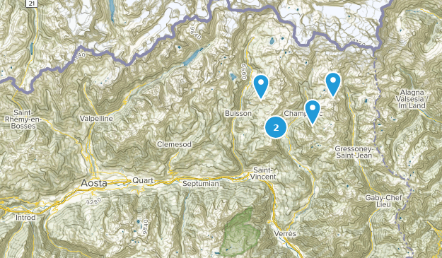 Saint-Christophe, Vallée d'Aoste Map