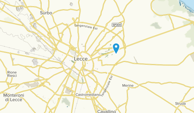 Lecce, Apulia Map