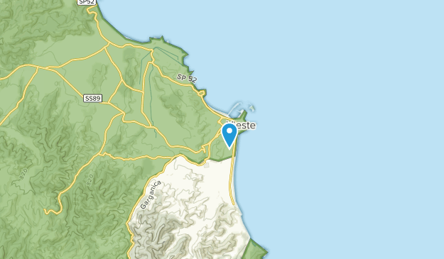 Vieste, Apulia Map
