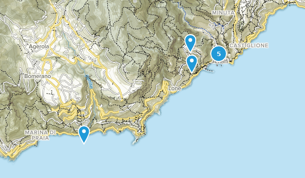 Amalfi, Campania Map