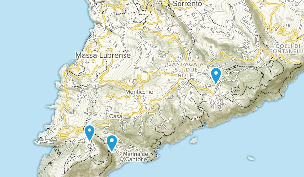 Massa Lubrense, Campania Map