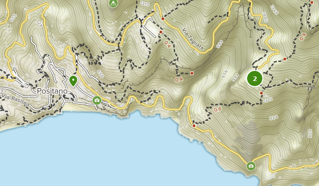 Positano, Campania Map