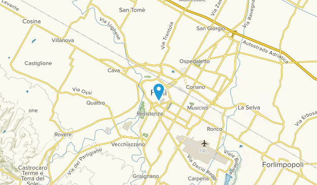 Forli, Emilia-Romagna Map