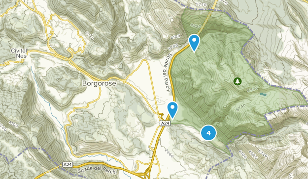 Borgorose, Lazio Map