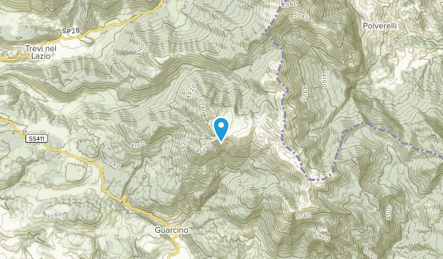 Guarcino, Lazio Map