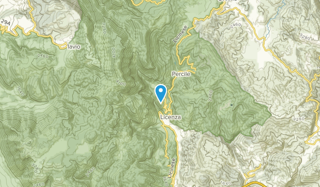 Licenza, Lazio Map