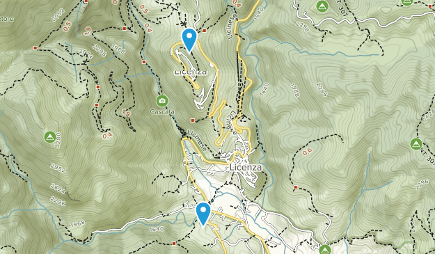 Licenza, Lazio Map