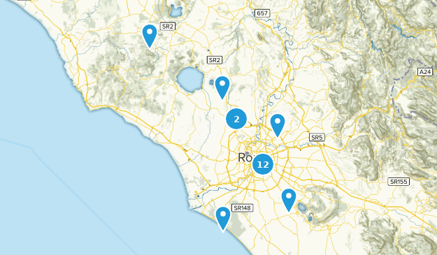 Rome, Lazio Map