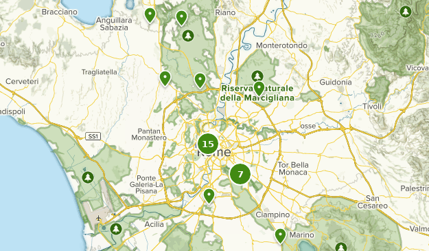 Rome, Lazio Map