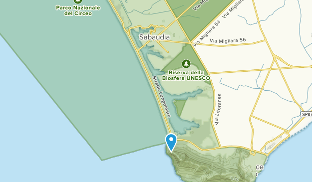 Sabaudia, Lazio Map