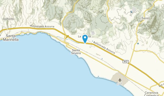 Stazione di Santa Severa, Lazio Map