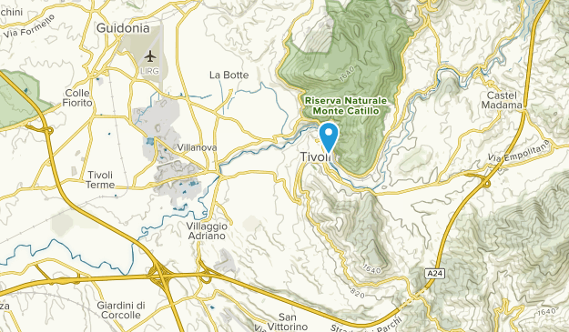 Tivoli, Lazio Map