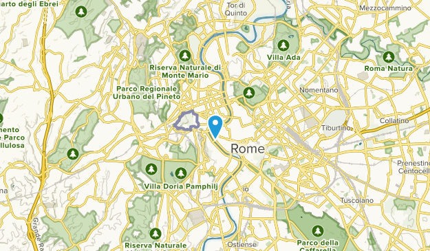 Via del Corso, Lazio Map