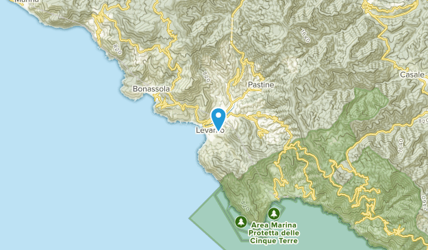 Levanto, Liguria Map