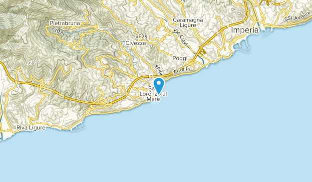San Lorenzo al Mare, Liguria Map