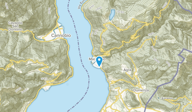 Maccagno con Pino e Veddasca, Lombardy Map