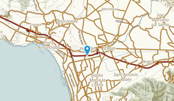 Pompei, Napoli Map