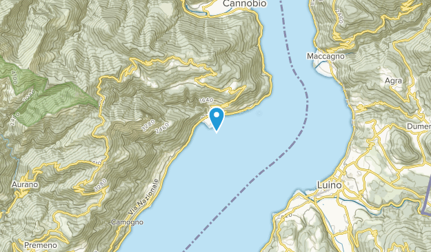 Cannero Riviera, Piedmont Map