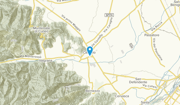 Caraglio, Piedmont Map