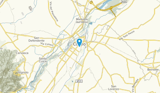 Coni, Piedmont Map