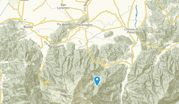 Peveragno, Piedmont Map