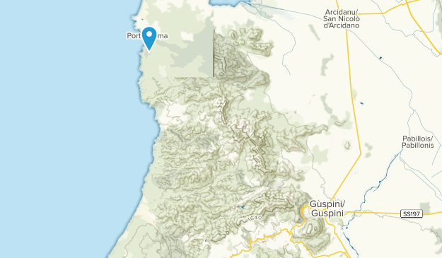 Arbus, Sardinia Map