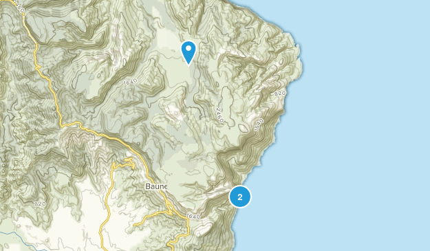 Baunei, Sardinia Map