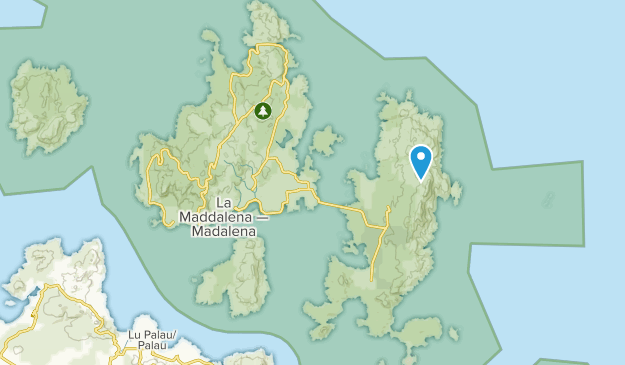 La Maddalena, Sardinia Map