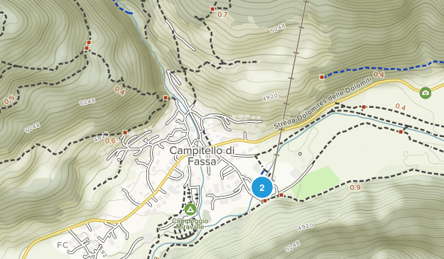 Campitello di Fassa, Trentino-South Tyrol Map
