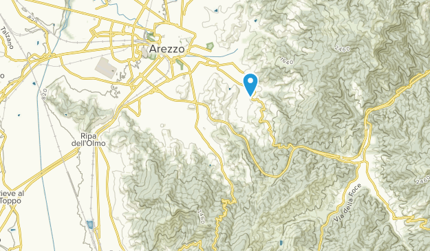 Arezzo, Tuscany Map