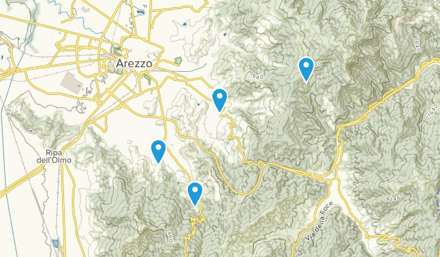 Arezzo, Tuscany Map