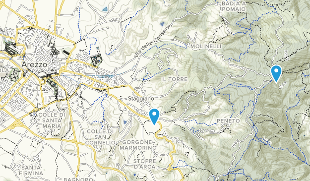 Arezzo, Tuscany Map