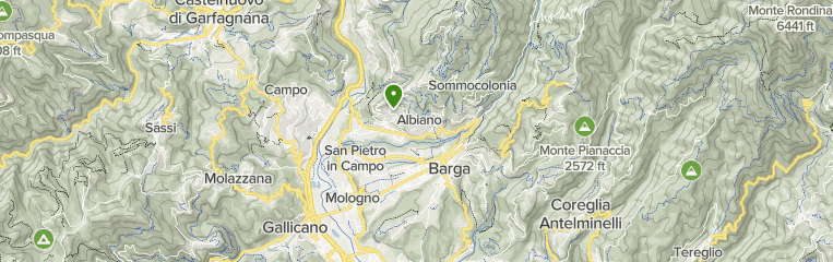 Map Of Barga Tuscany Italy