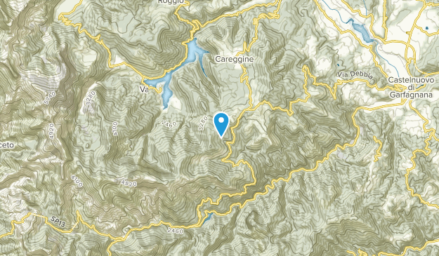 Careggine, Tuscany Map