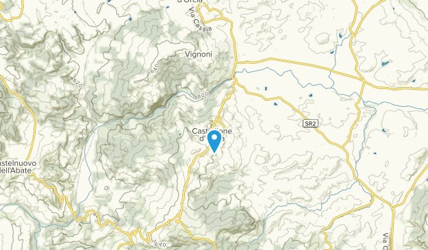 Castiglione d'Orcia, Tuscany Map