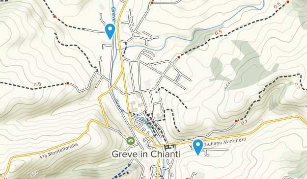 Greve in Chianti, Tuscany Map