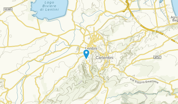 Lentini, Tuscany Map