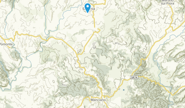 Manciano, Tuscany Map