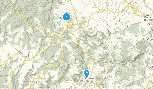 Montalcino, Tuscany Map
