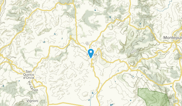 Pienza, Tuscany Map