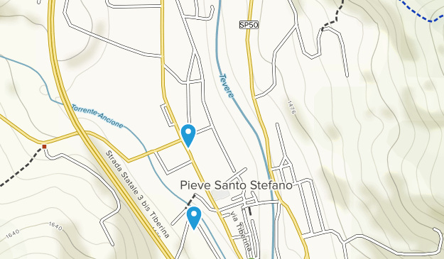 Pieve Santo Stefano, Tuscany Map