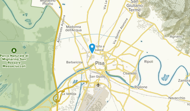 Pise, Tuscany Map