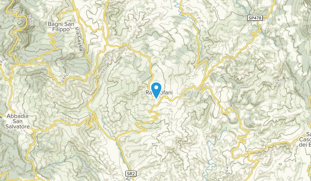 Radicofani, Tuscany Map